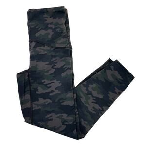 Spanx Camo Print High Rise leggings green tan - S